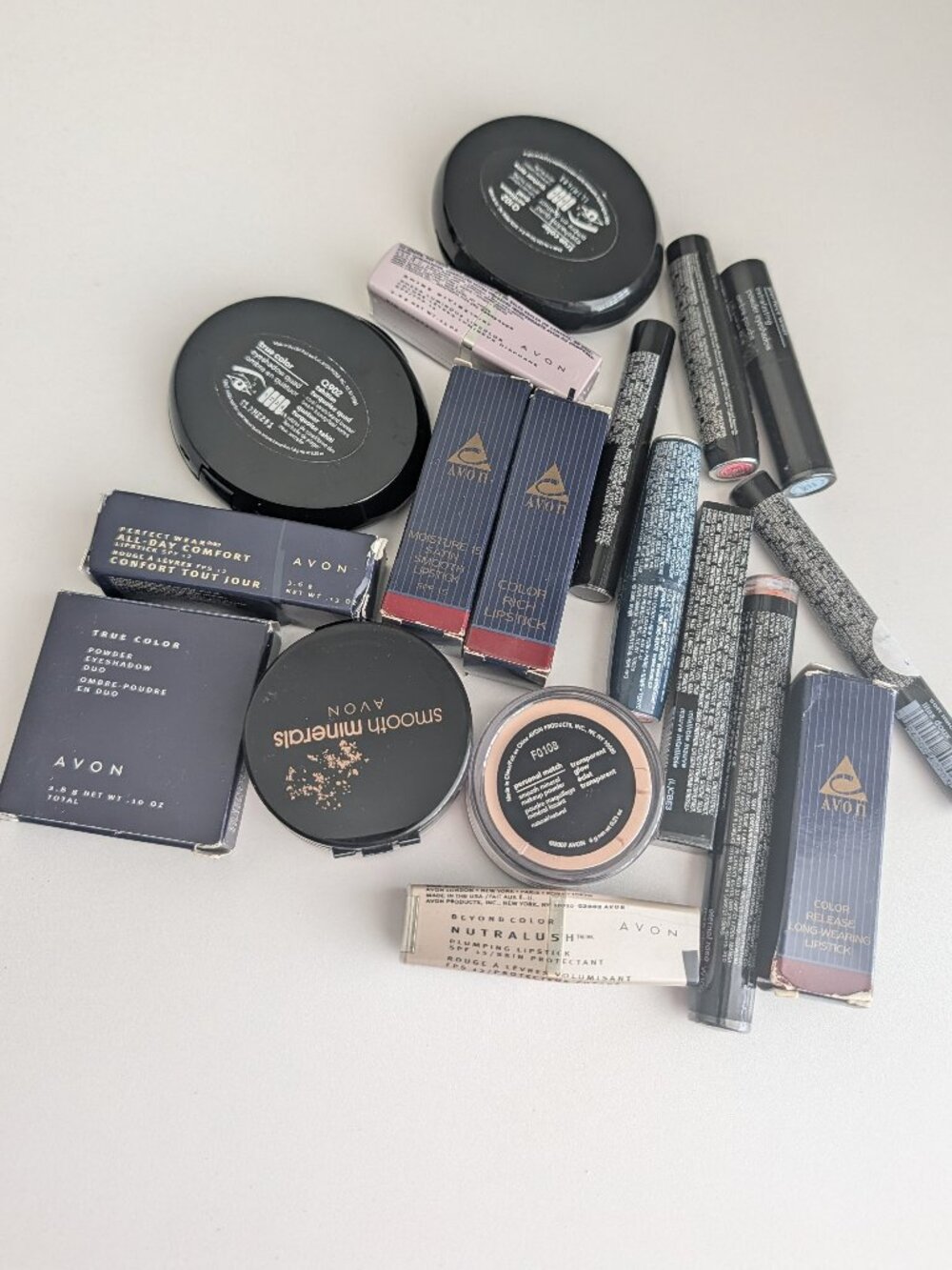 Avon Makeup New Old Stock Mixed Cosmetics Majority SEALED Eyeshadow Lipstick Etc